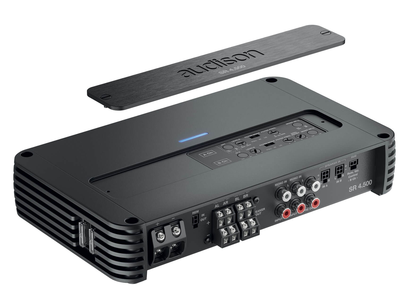 Audison SR4.500 - 4 Channel Amplifier - Top Panel