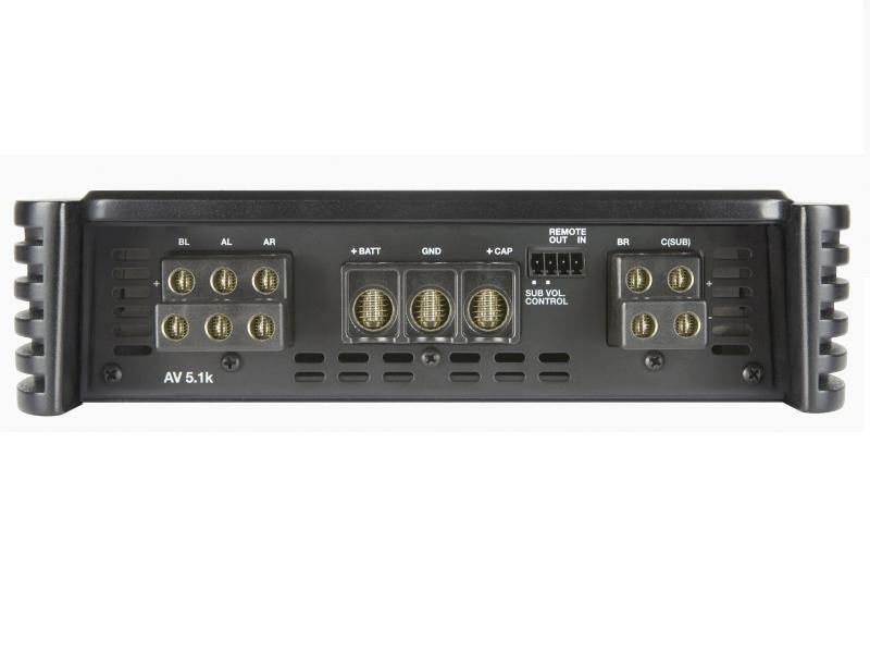 Audison VOCE AV 5.1k  - 1650w 5 Channel Power Amplifier - Back
