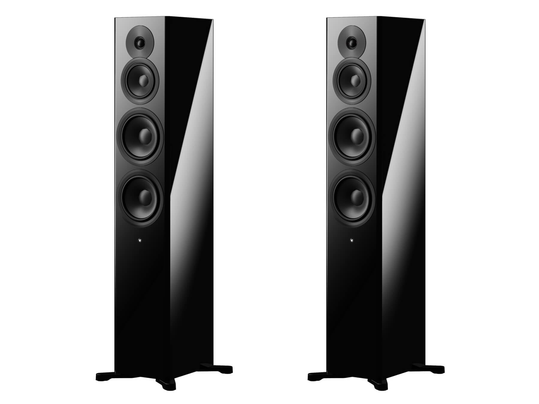 Dynaudio Focus 50 - Active Wireless Floorstanding Speakers - Gloss Black