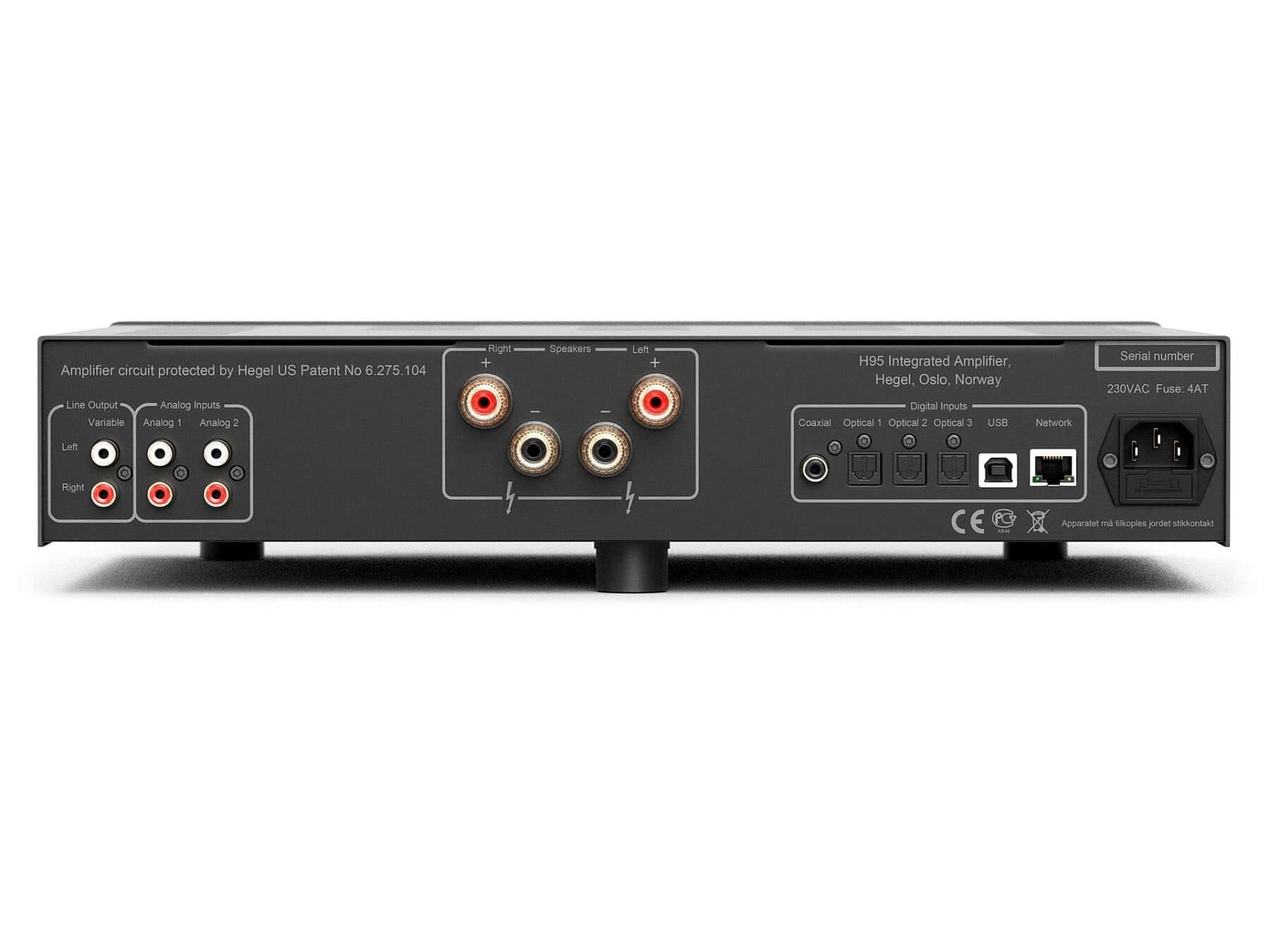 Hegel H95 - Stereo Integrated Amplifier - Back