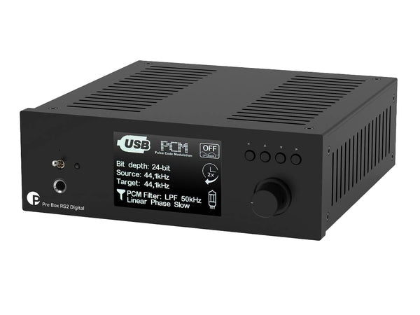 Pro-Ject Pre Box RS2 Digital - DAC / Pre-Amp / Headphone Amp - Black