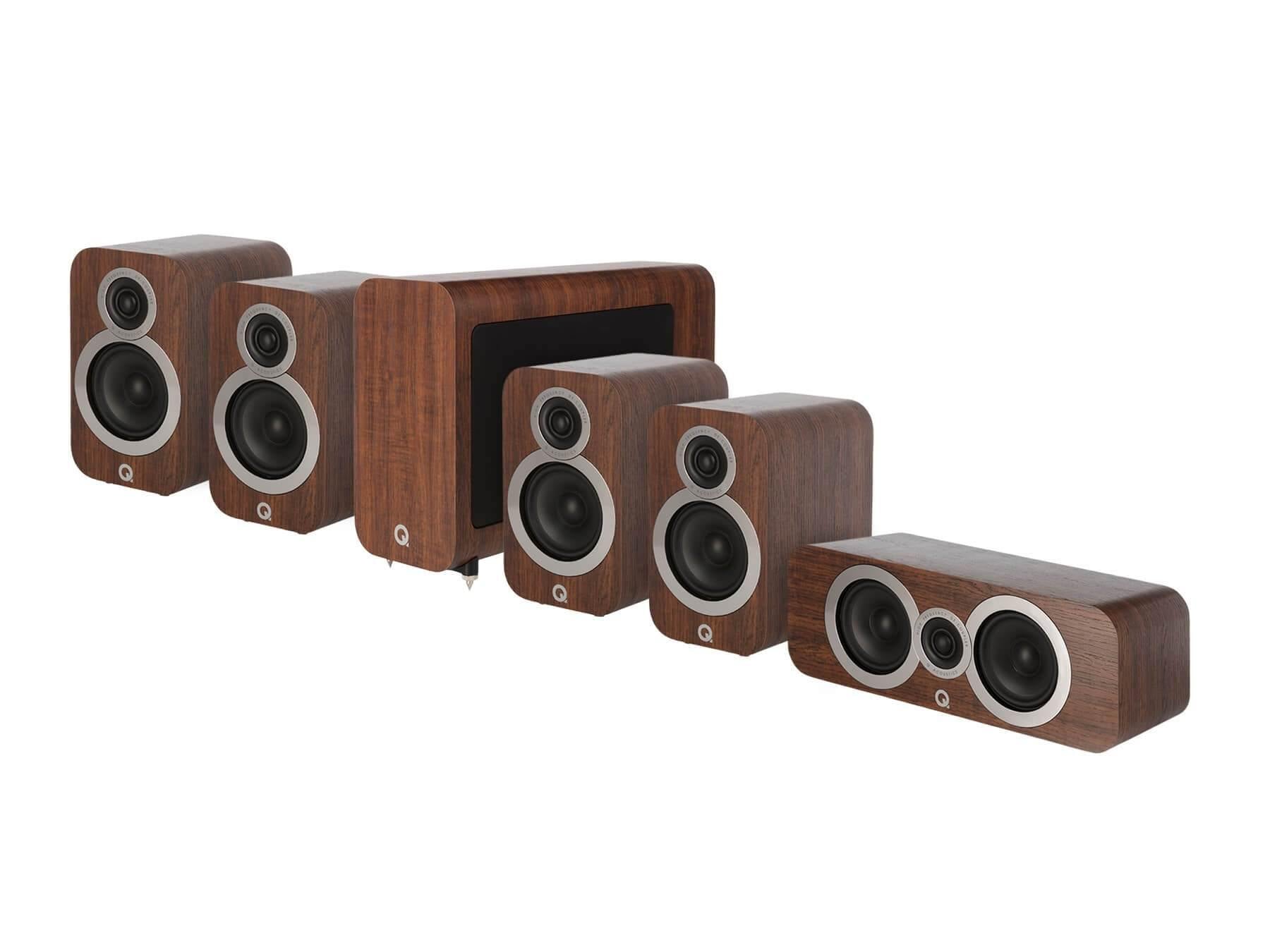 Q Acoustics 3010i 5.1 - Cinema Pack Speakers - Walnut