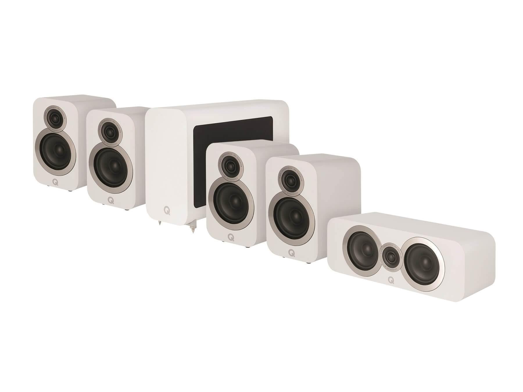 Q Acoustics 3010i 5.1 - Cinema Pack Speakers - White