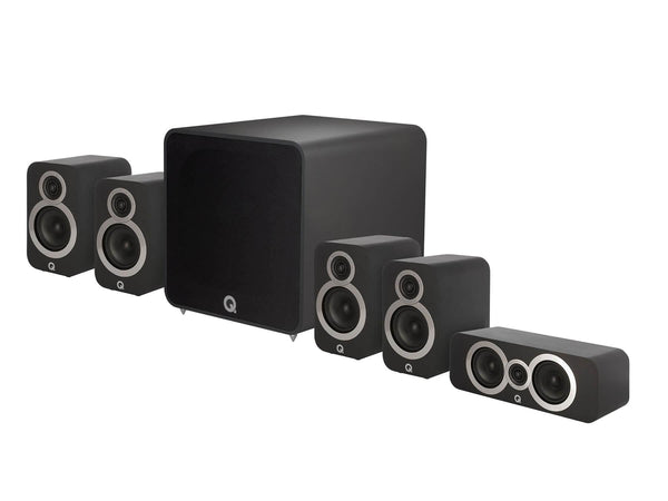 Q Acoustics 3010i Plus 5.1 - Cinema Pack Speakers - Black