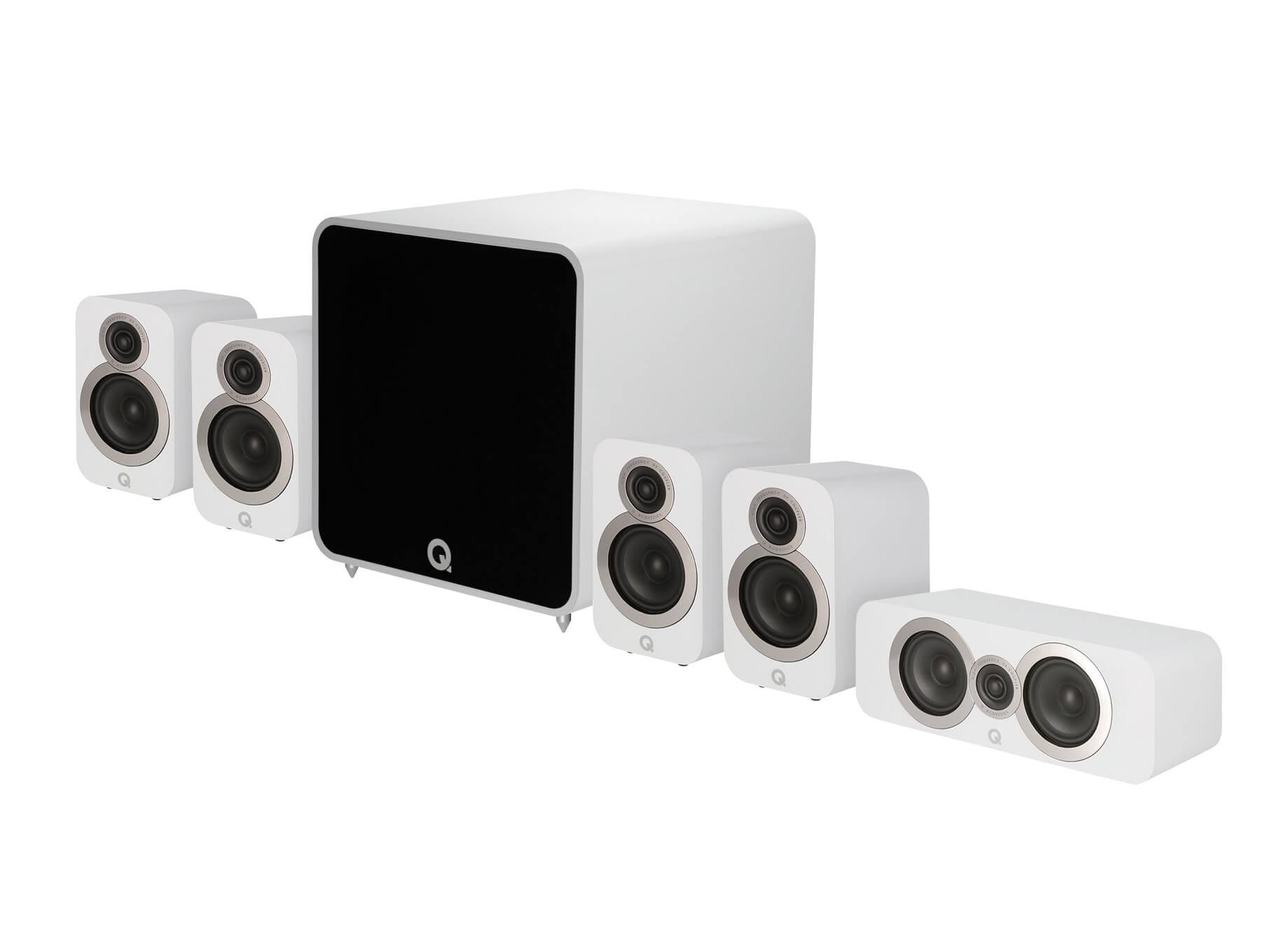 Q Acoustics 3010i Plus 5.1 - Cinema Pack Speakers - White