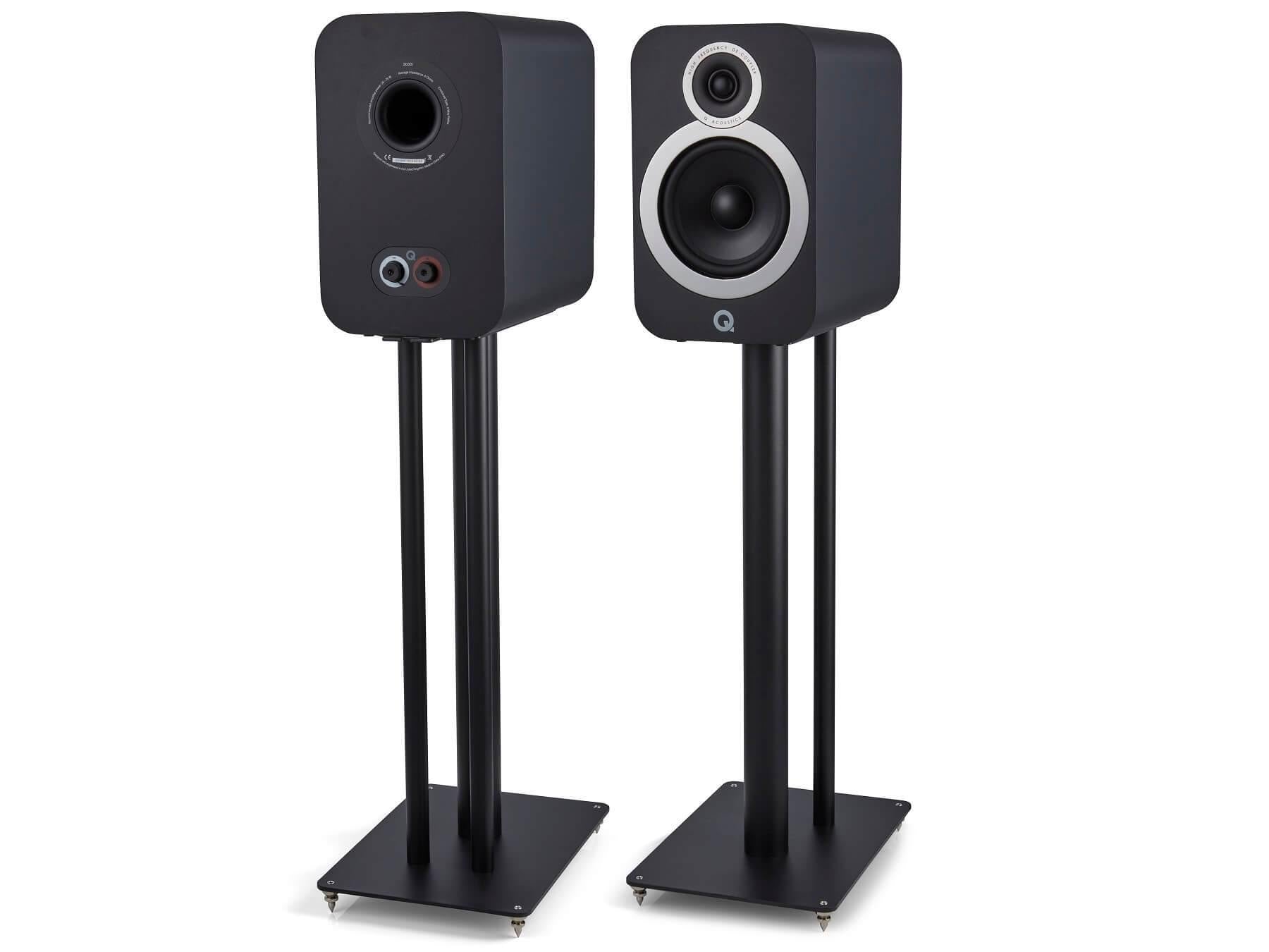 Q Acoustics 3030i - Speakers with Stands - Black