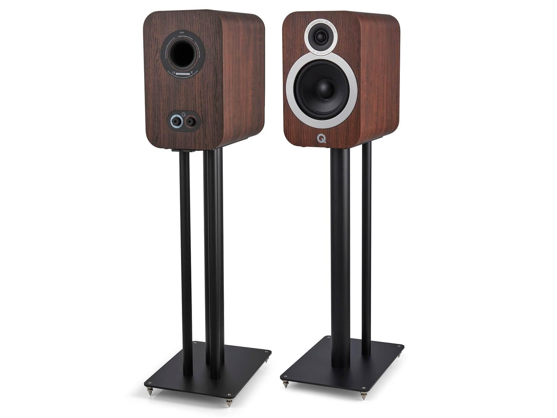 Q Acoustics 3030i - Speakers with Stands - Walnut