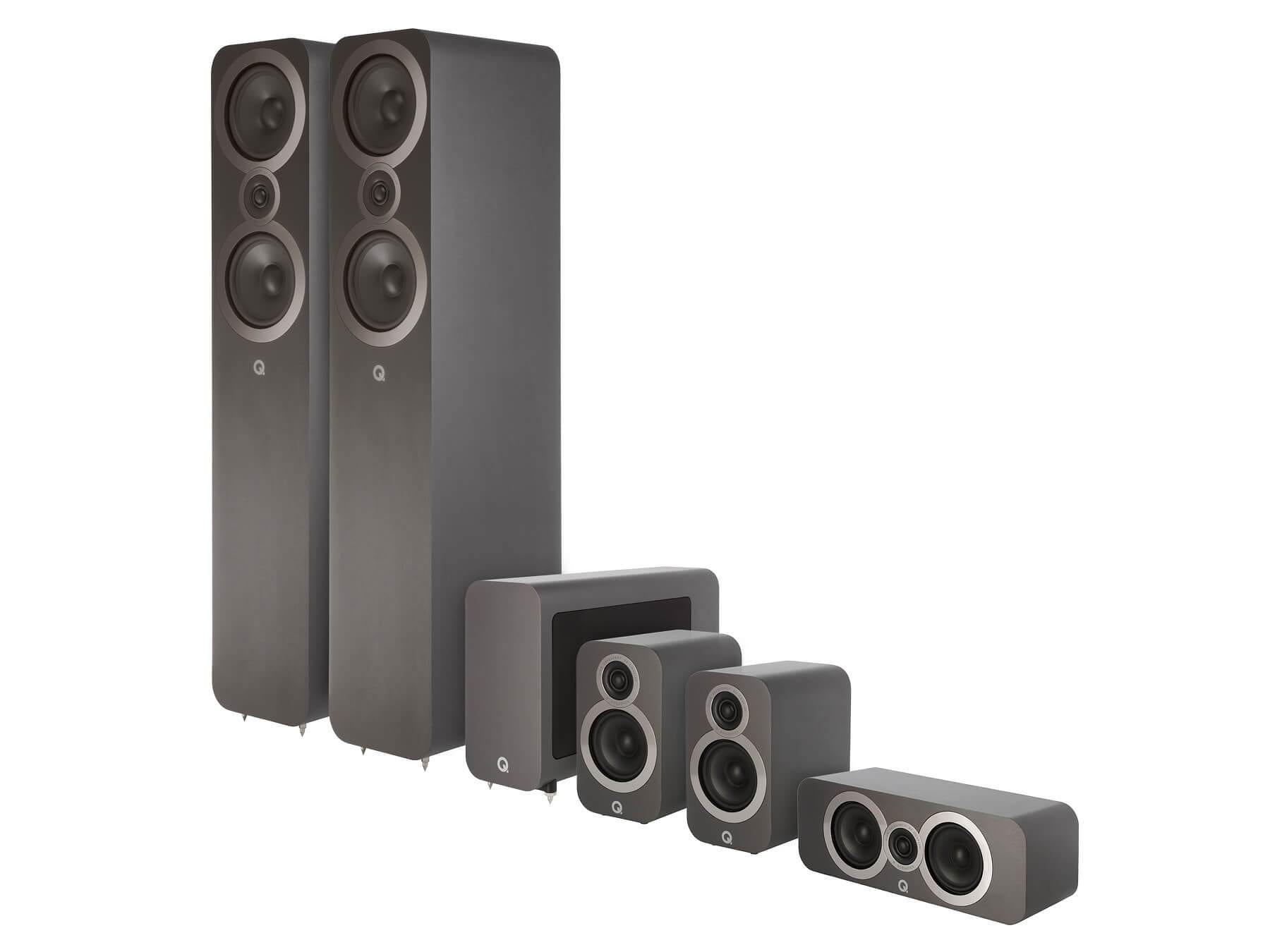 Q Acoustics 3050i 5.1 - Home Cinema Speaker Pack - Graphite
