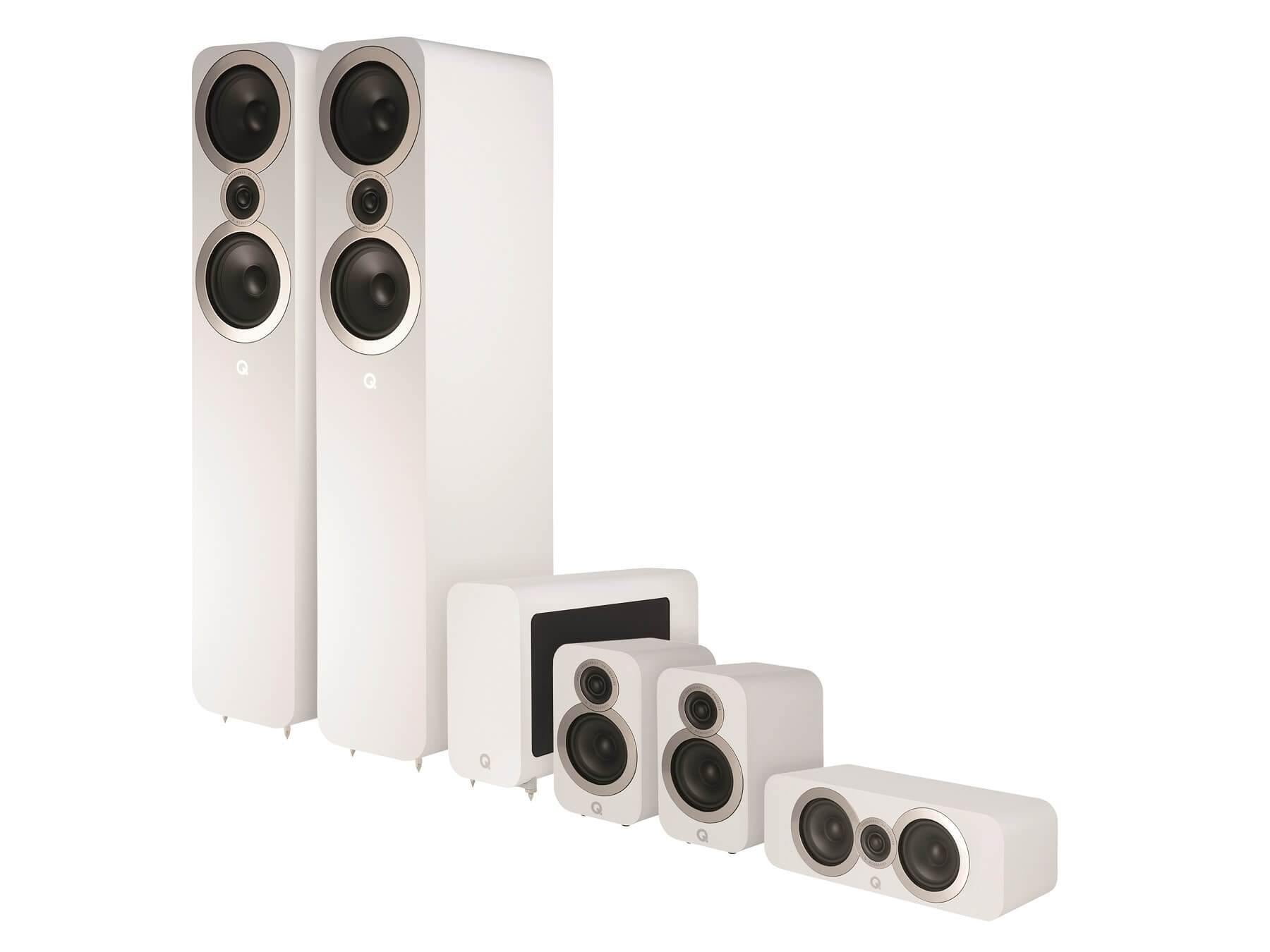 Q Acoustics 3050i 5.1 - Home Cinema Speaker Pack - White