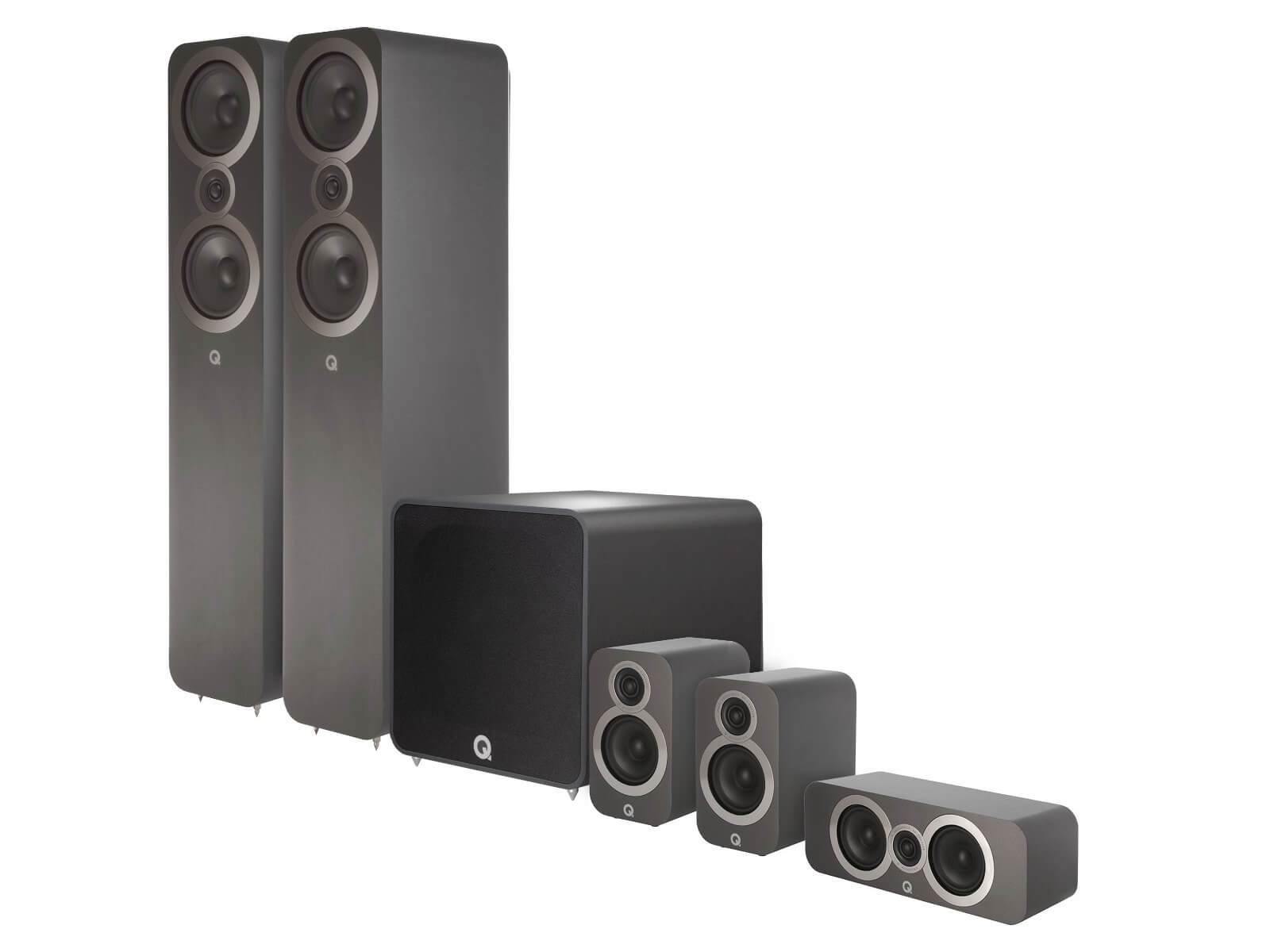 Q Acoustics 3050i Plus 5.1 - Home Cinema Speakers - Graphite