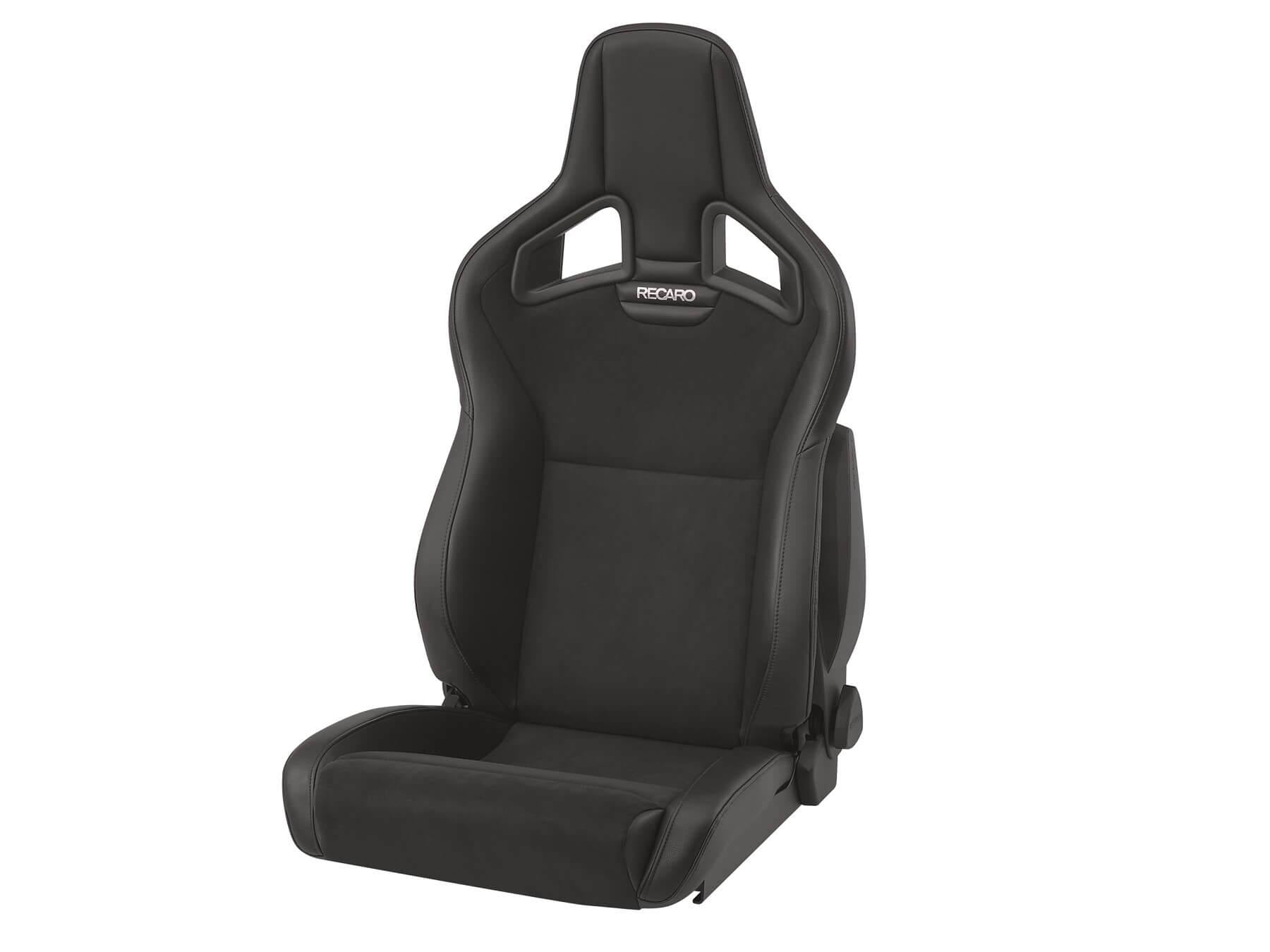 RECARO Cross Sportster CS Car Seat - Ambla Leather Black / Dinamica Suede Black