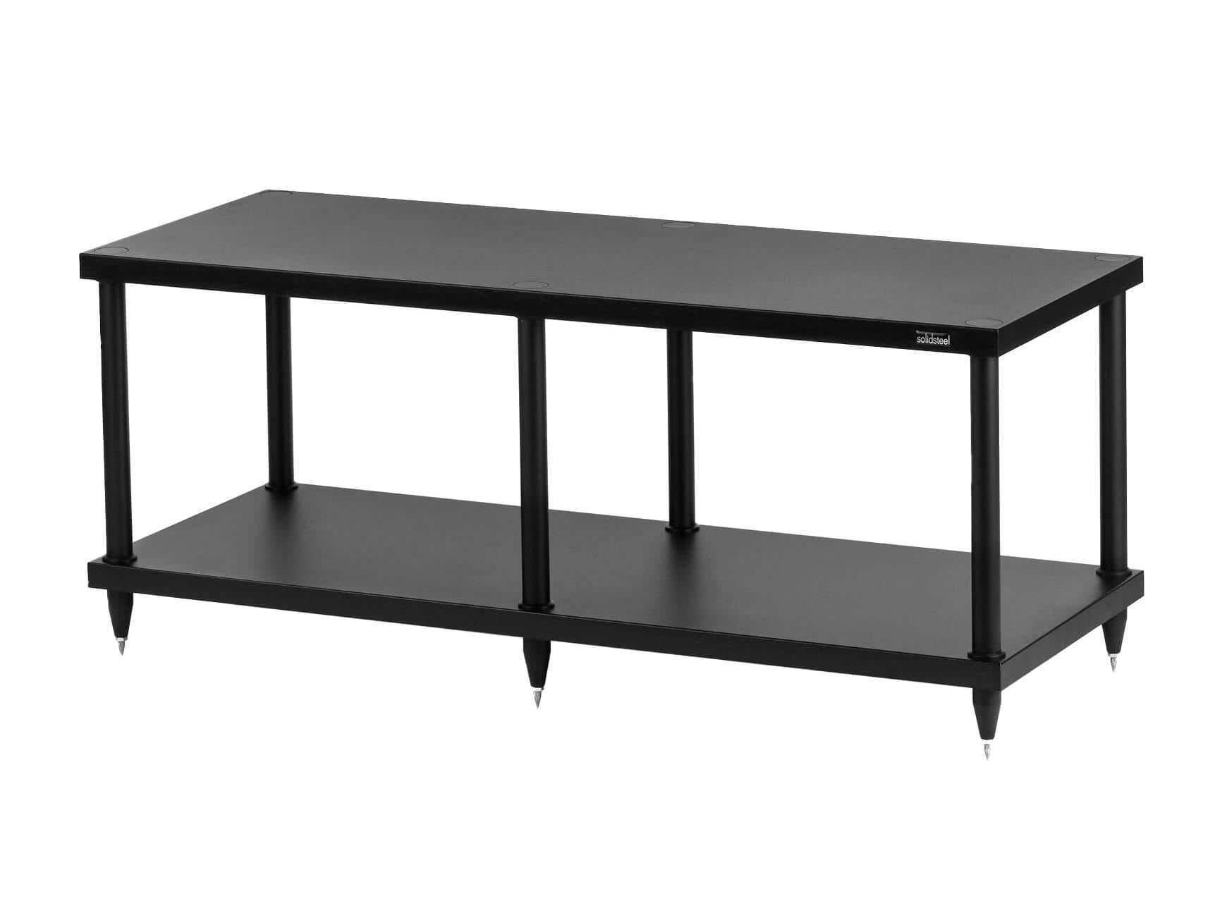 Solidsteel S4-2 - Hi-Fi Audio Equipment & TV Rack - Black