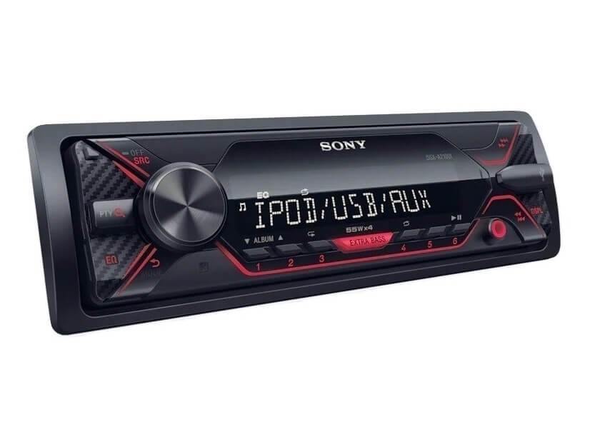 Sony DSX-A210UI - 1 DIN Media Receiver with USB - Red 2